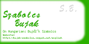 szabolcs bujak business card